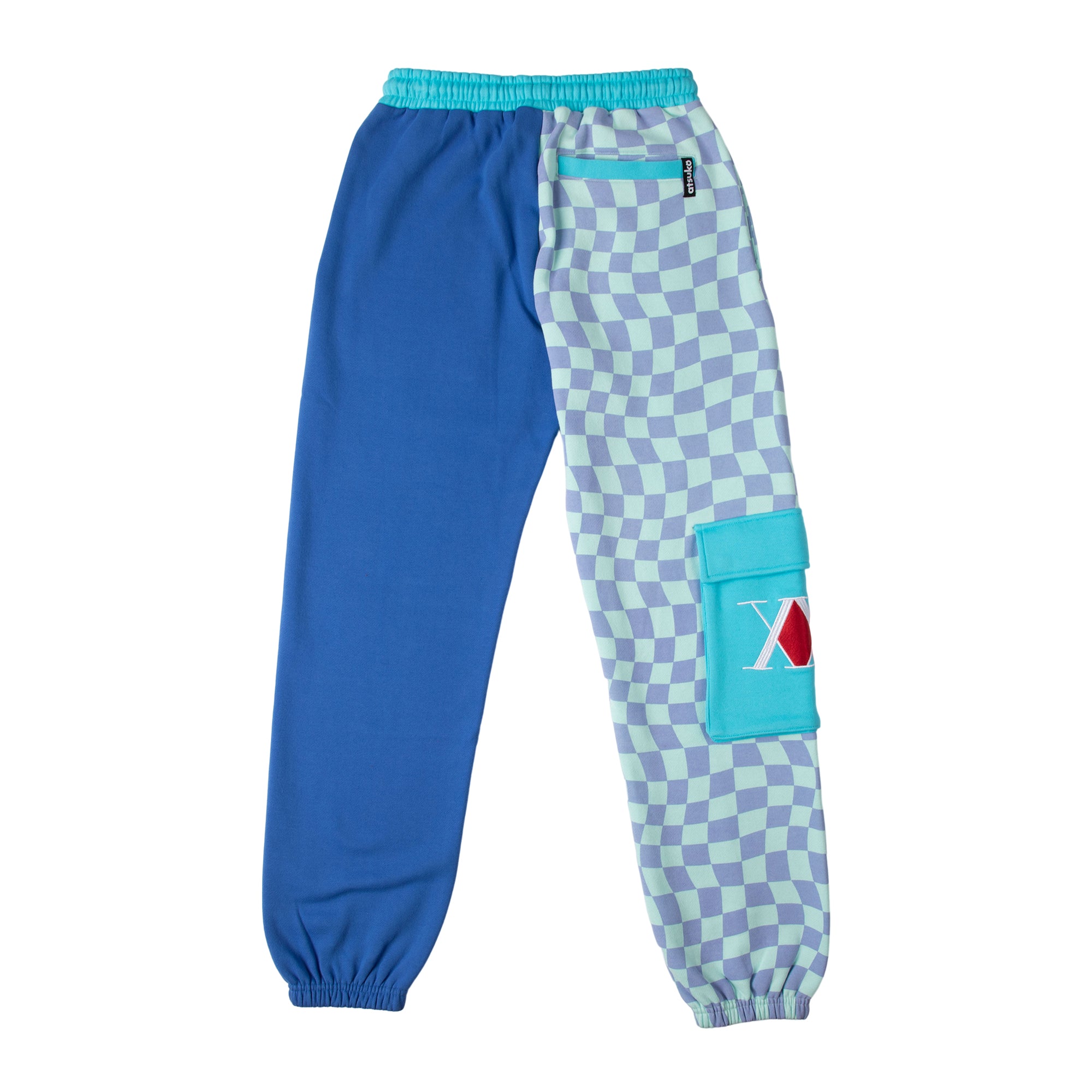 Killua Blue Split Checkered Sweatpants