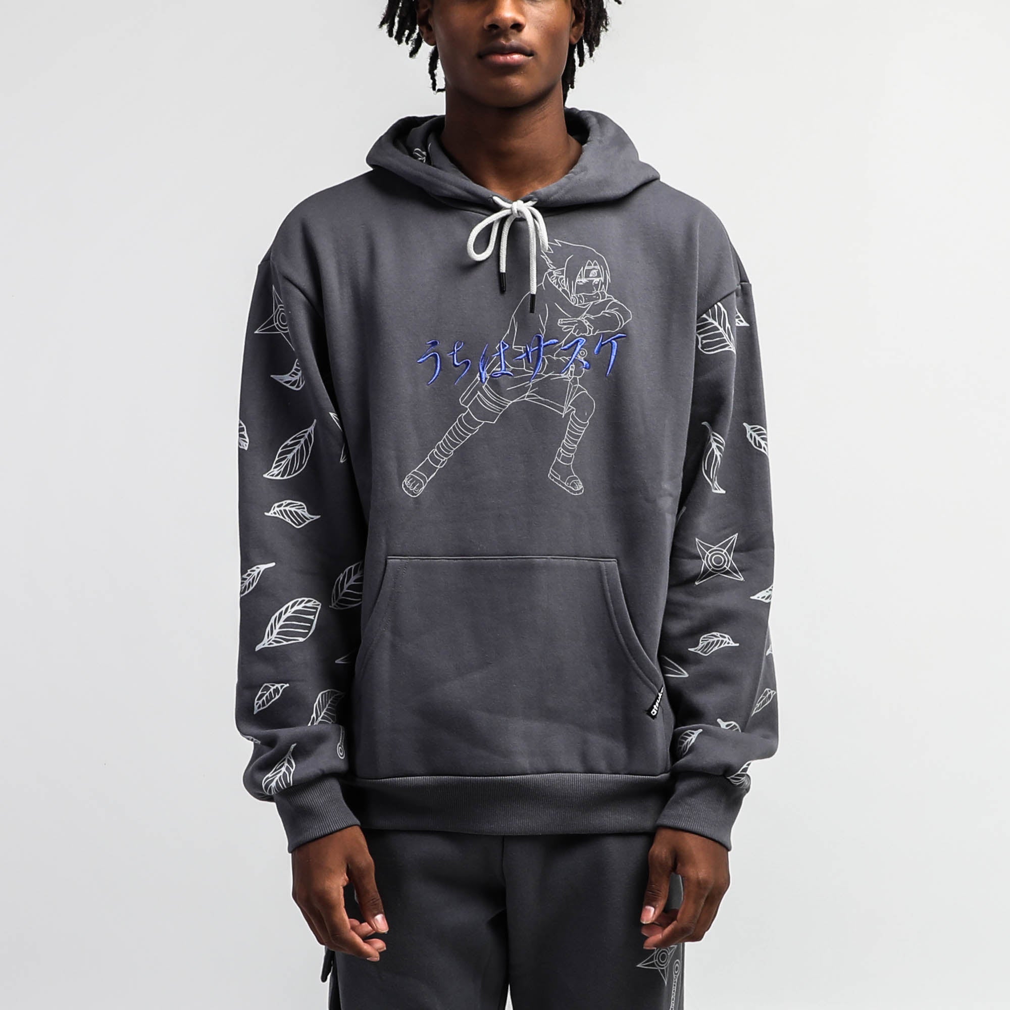 Sasuke Uchiha Grey Hoodie