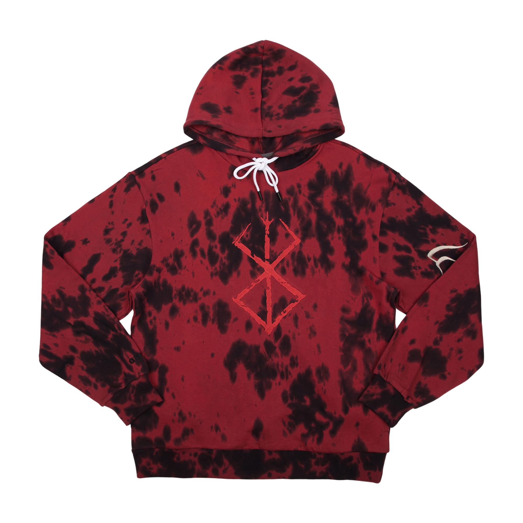 Brand of Sacrifice Red Acid Wash Hoodie