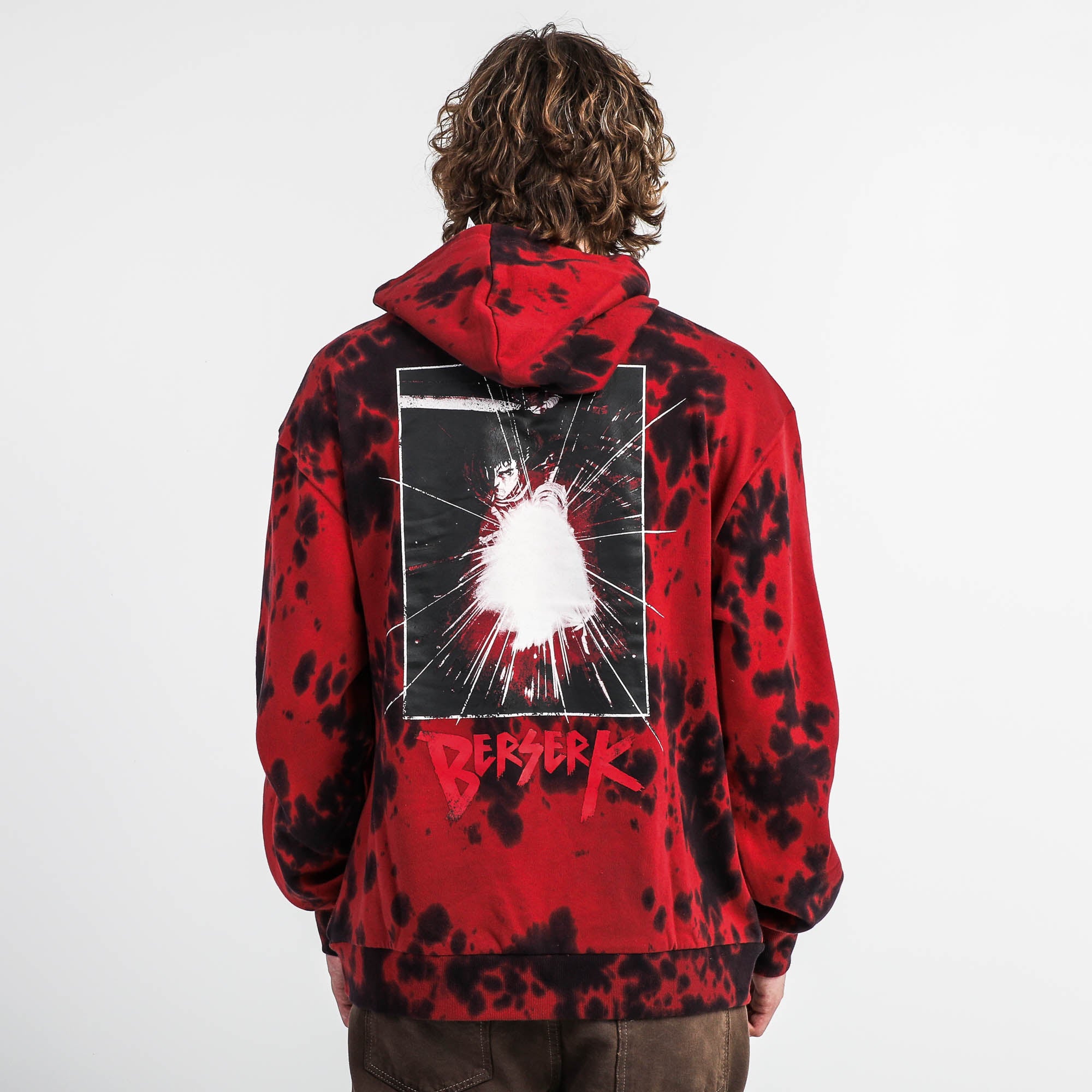 Brand of Sacrifice Red Acid Wash Hoodie