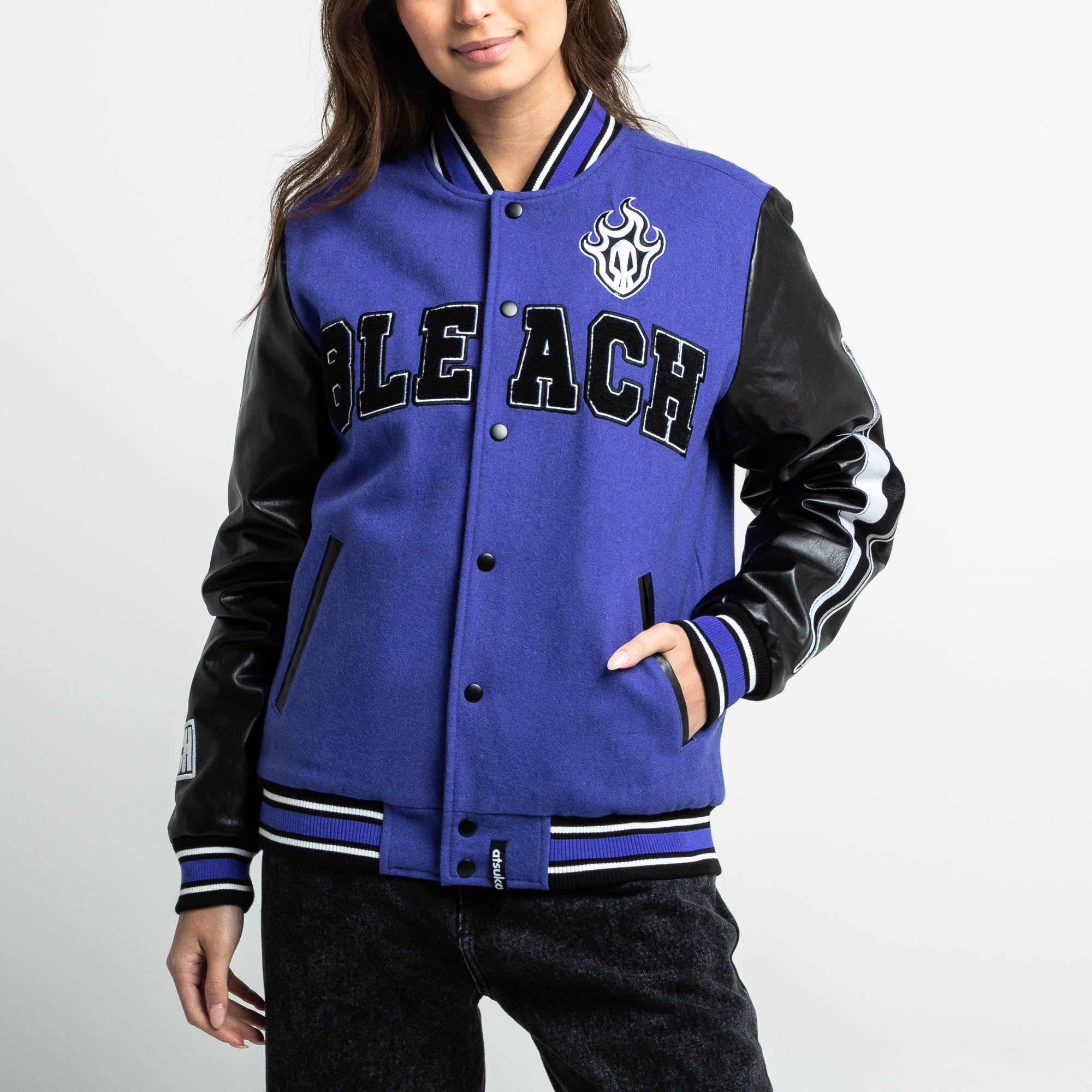 Ichigo Kurosaki Purple Varsity Jacket