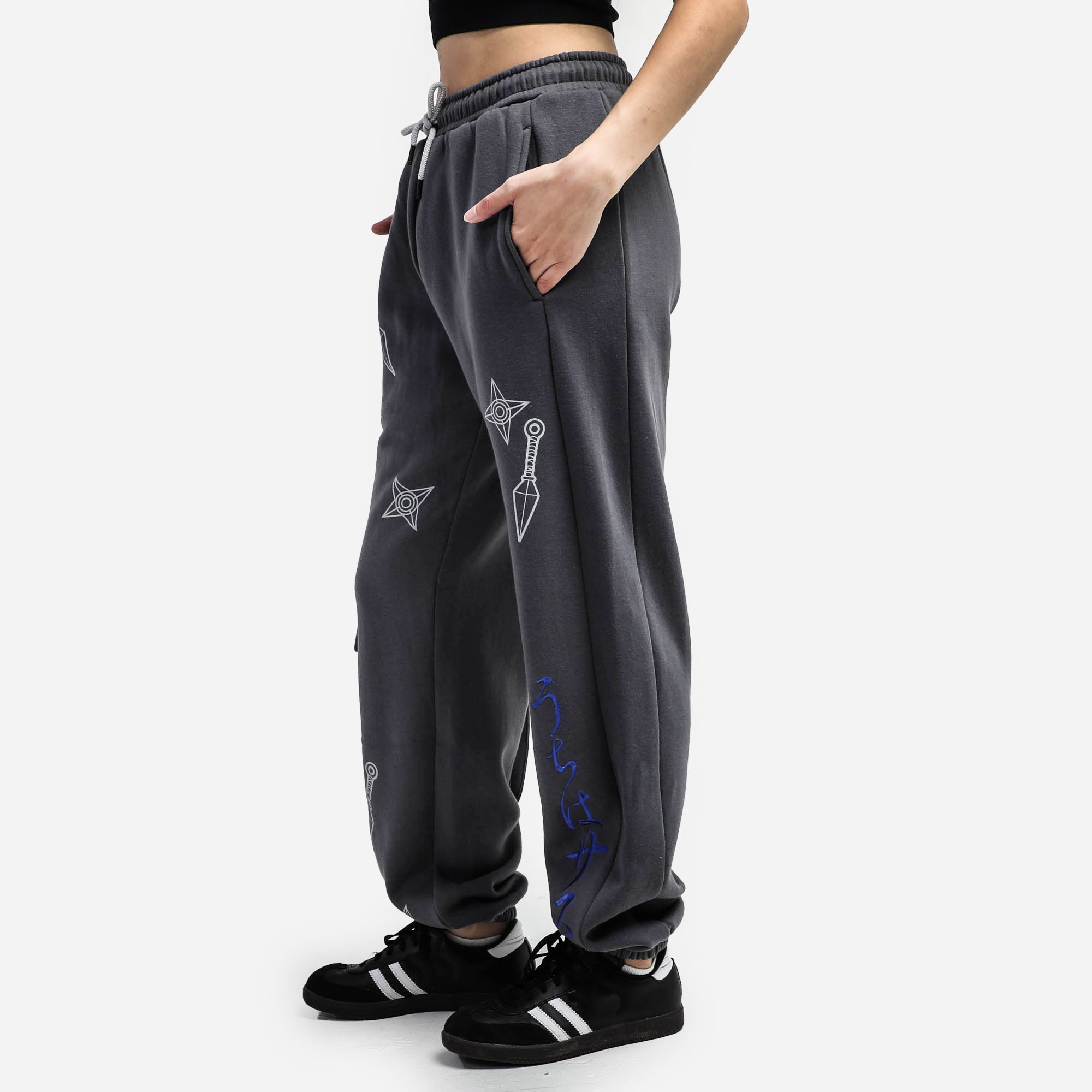 Naruto Grey Cargo Sweatpants