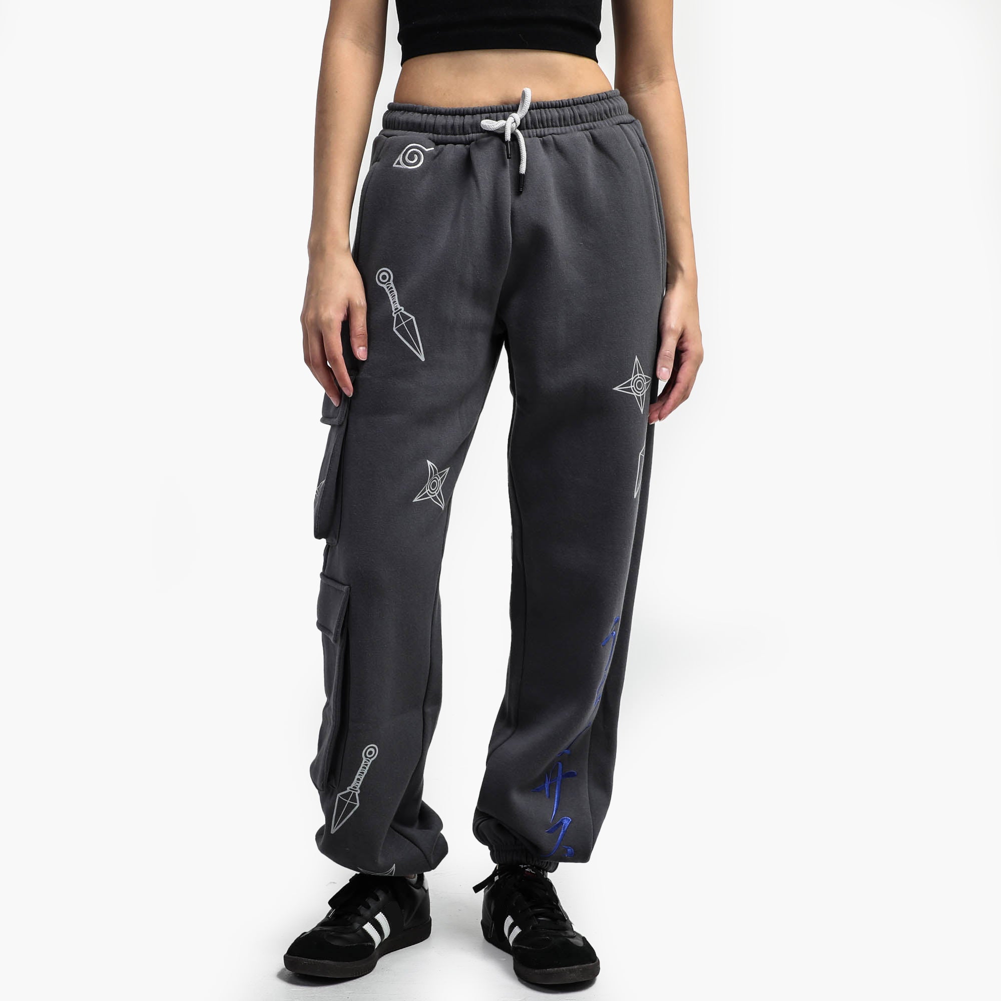 Naruto Grey Cargo Sweatpants