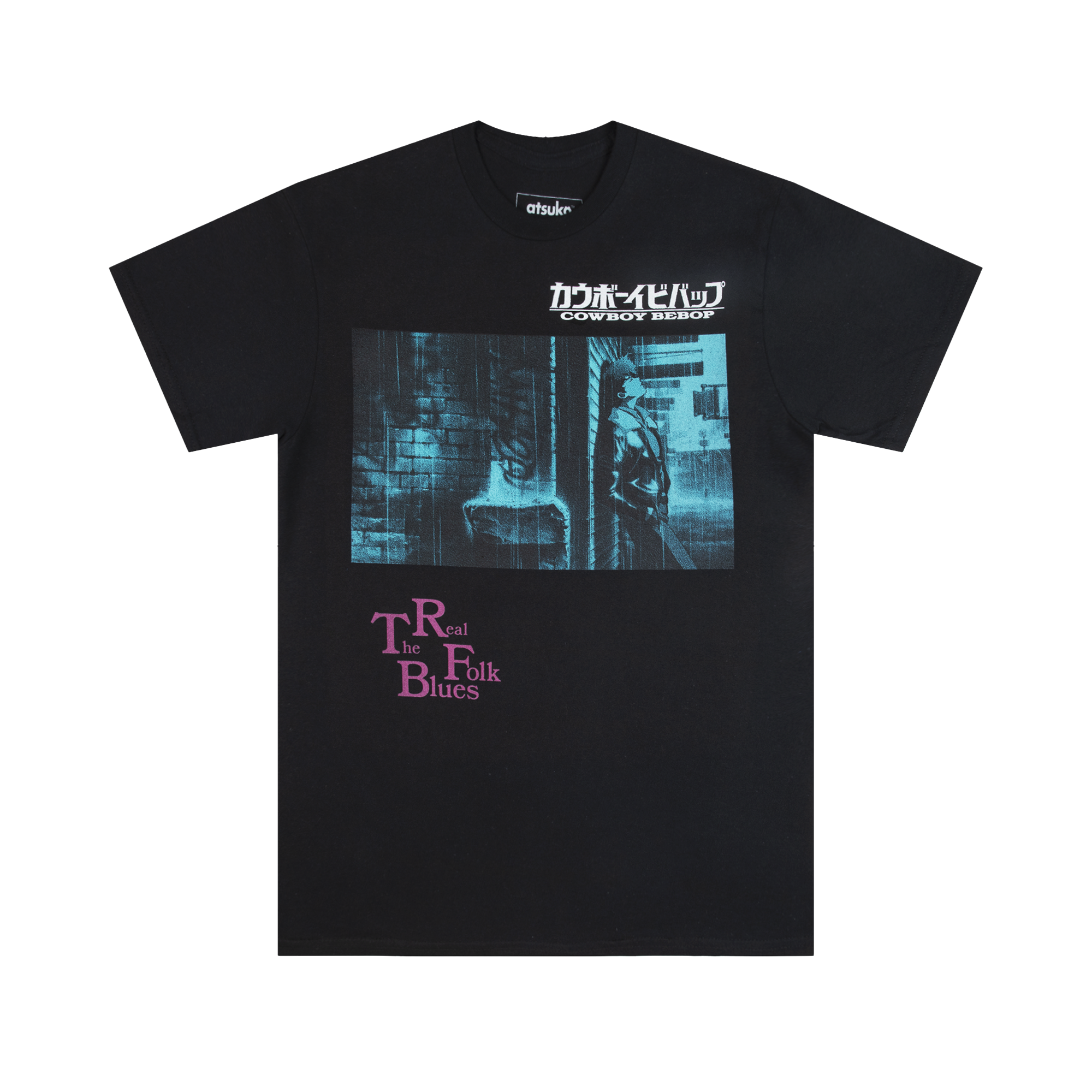 The Real Folks Blues Black Tee